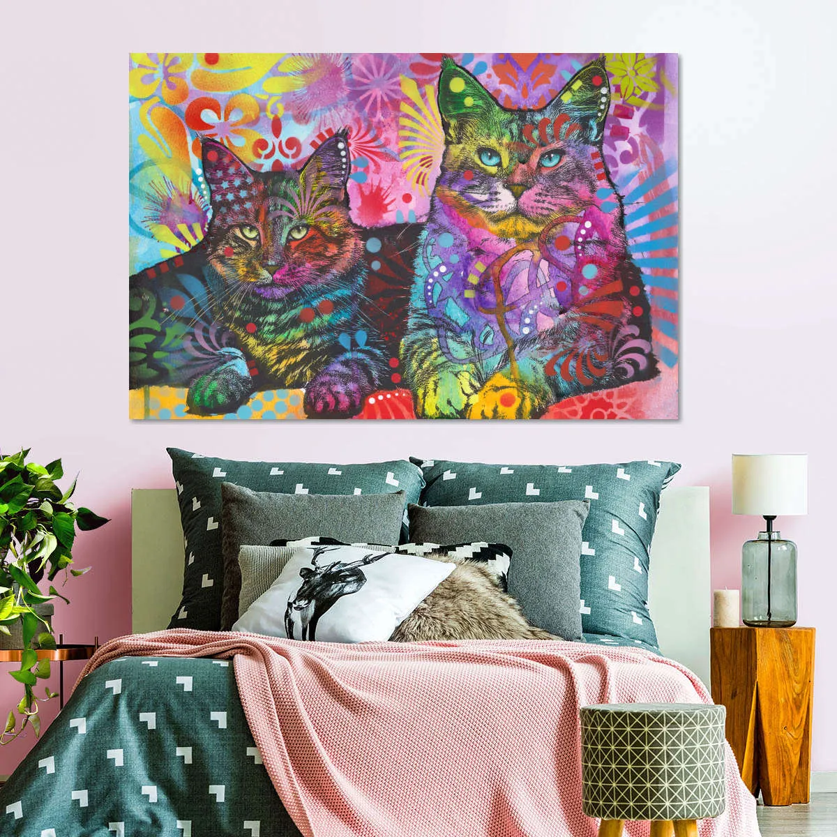 2 Cats Wall Art