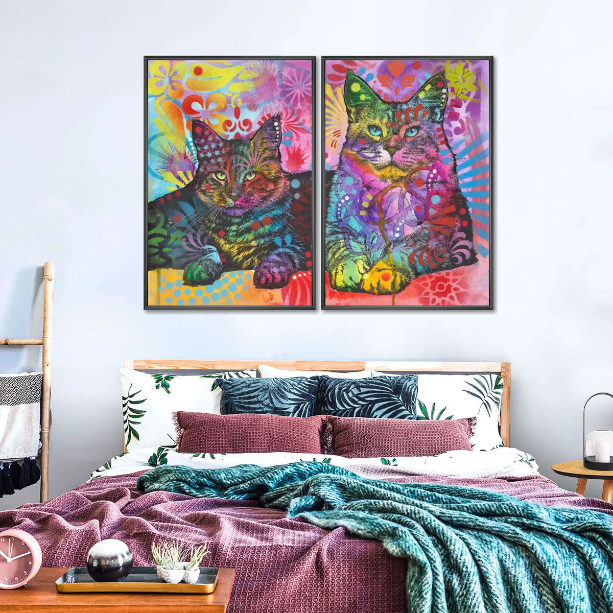 2 Cats Wall Art