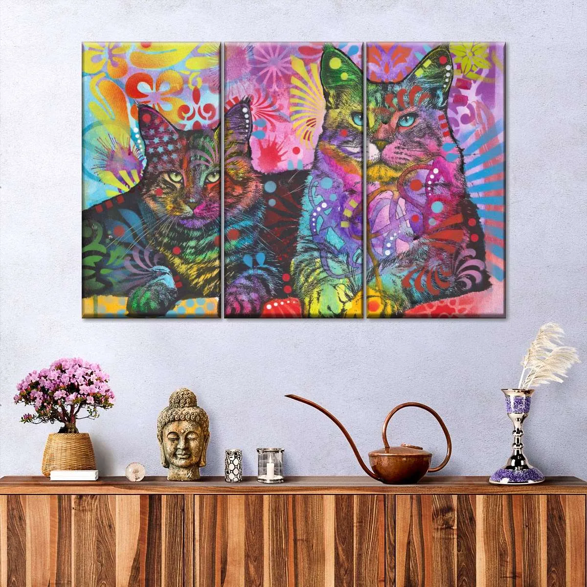 2 Cats Wall Art