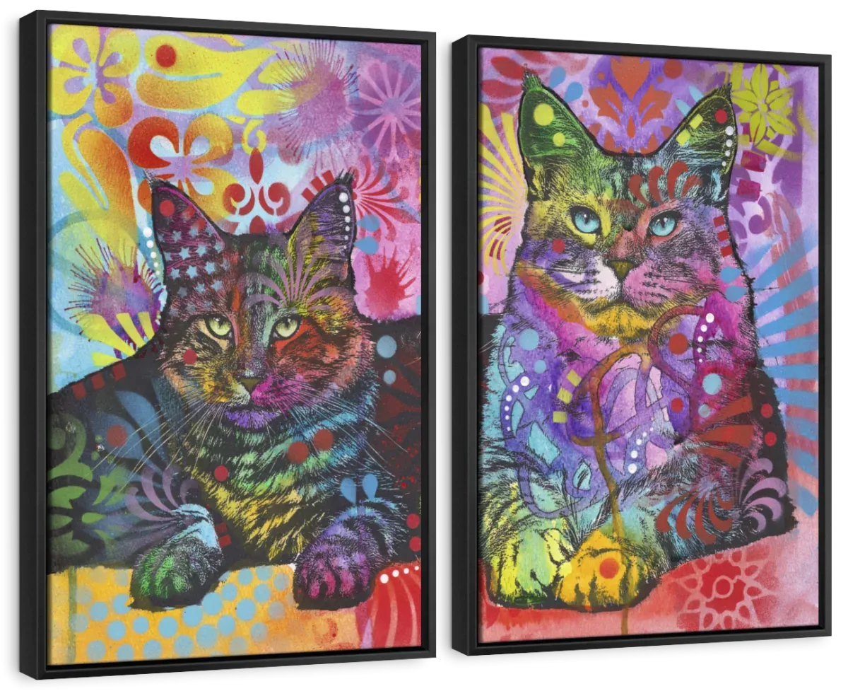 2 Cats Wall Art