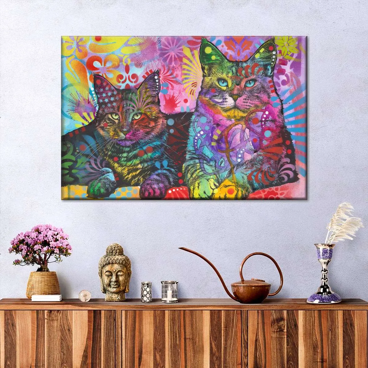 2 Cats Wall Art