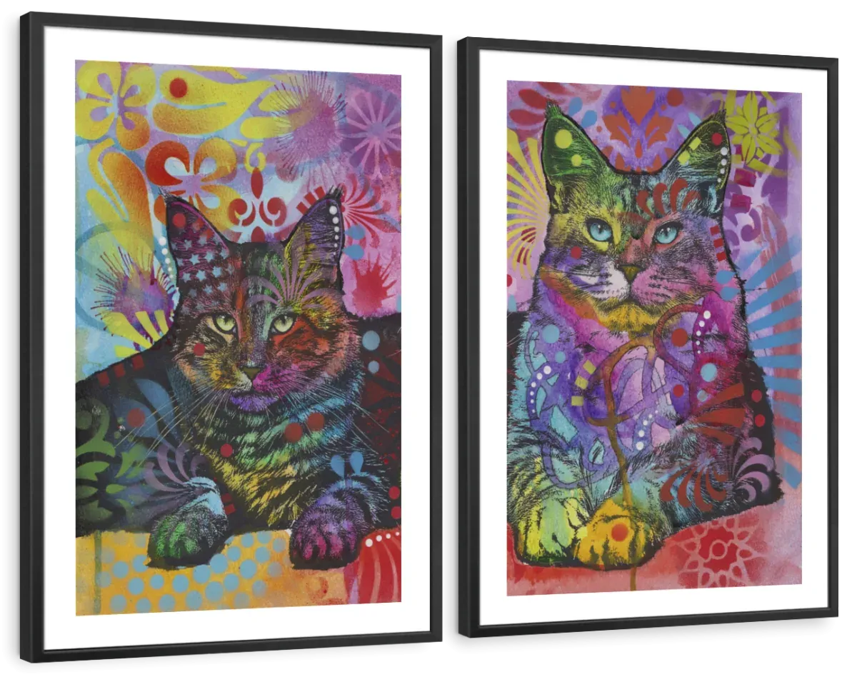 2 Cats Wall Art