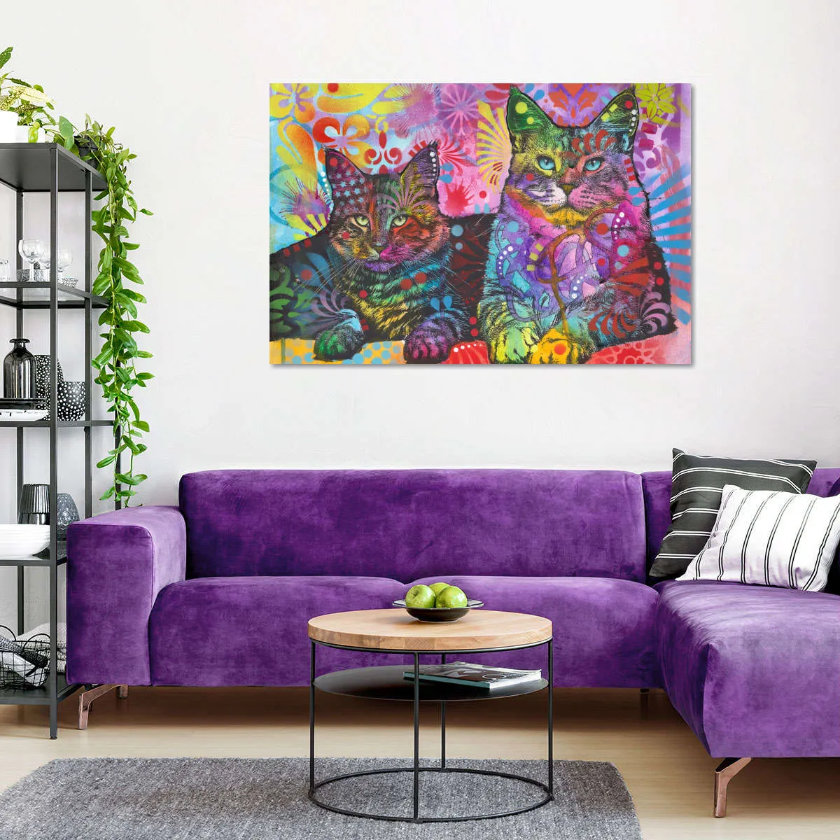 2 Cats Wall Art