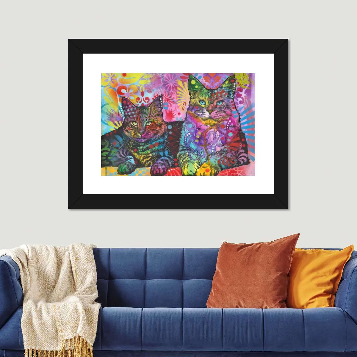 2 Cats Wall Art