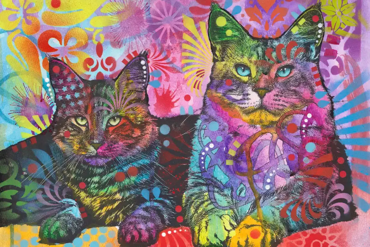 2 Cats Wall Art