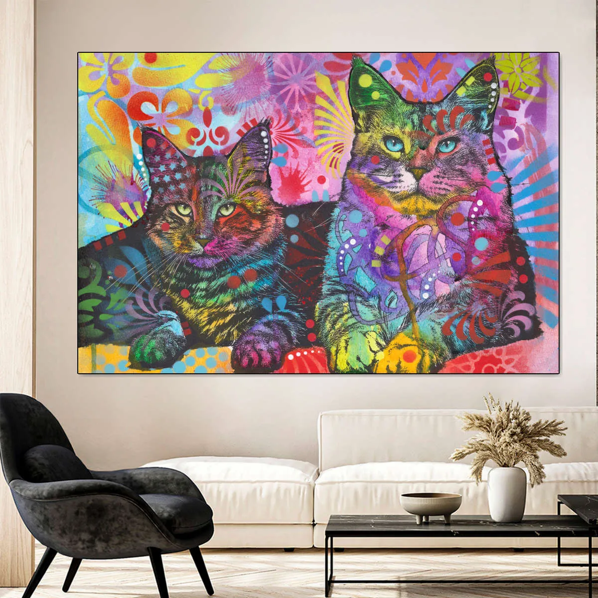 2 Cats Wall Art