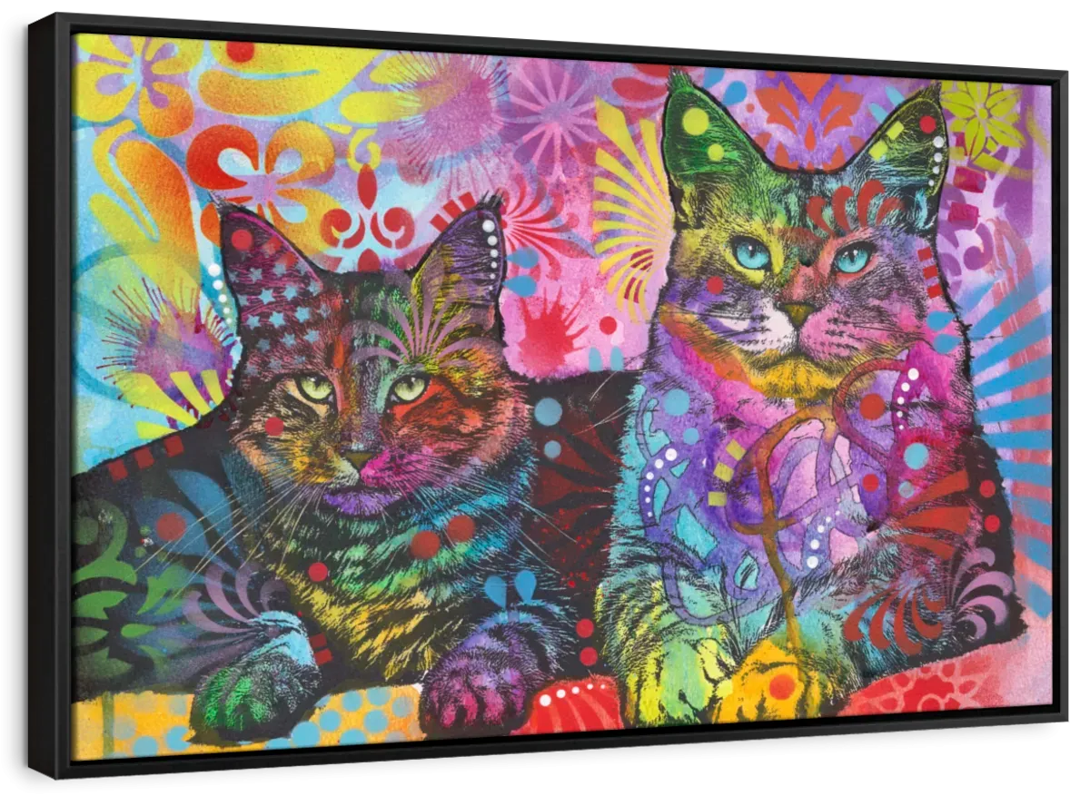 2 Cats Wall Art