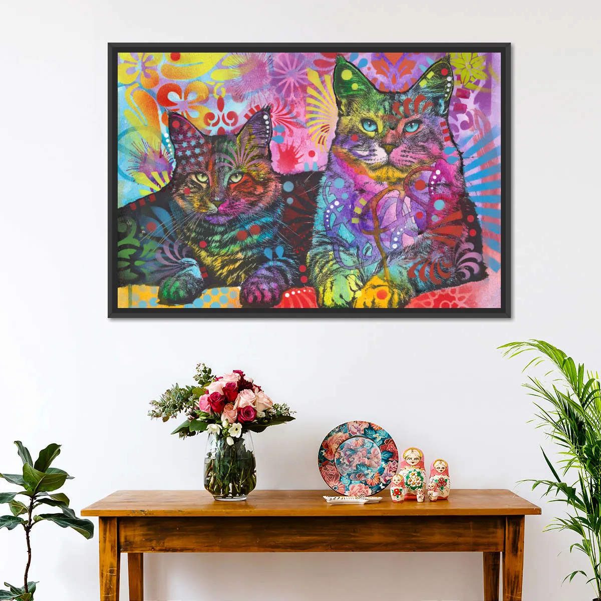 2 Cats Wall Art