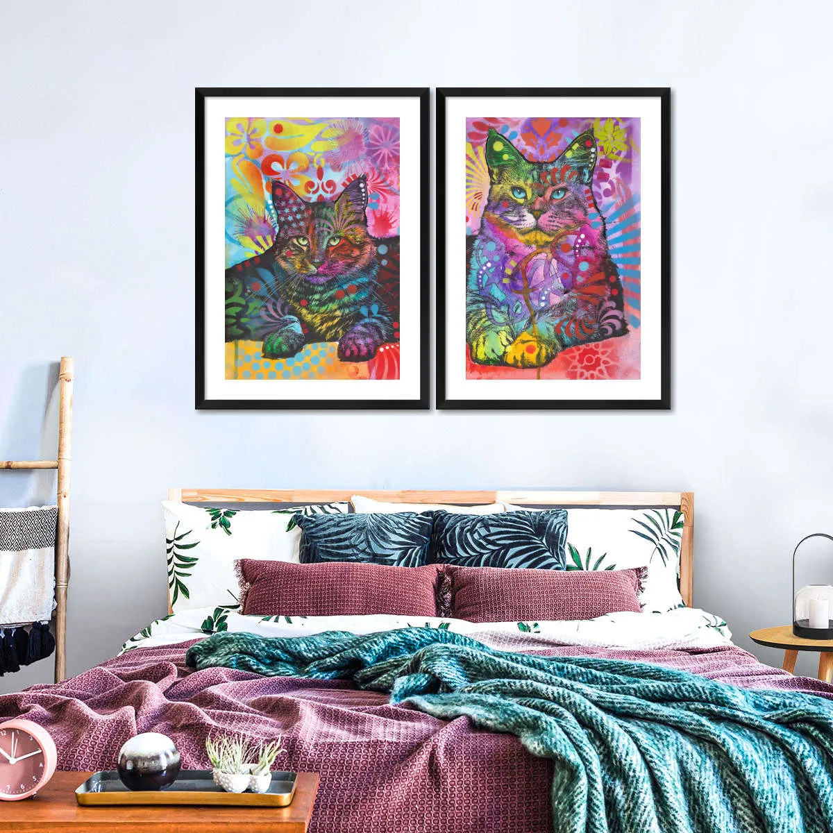 2 Cats Wall Art