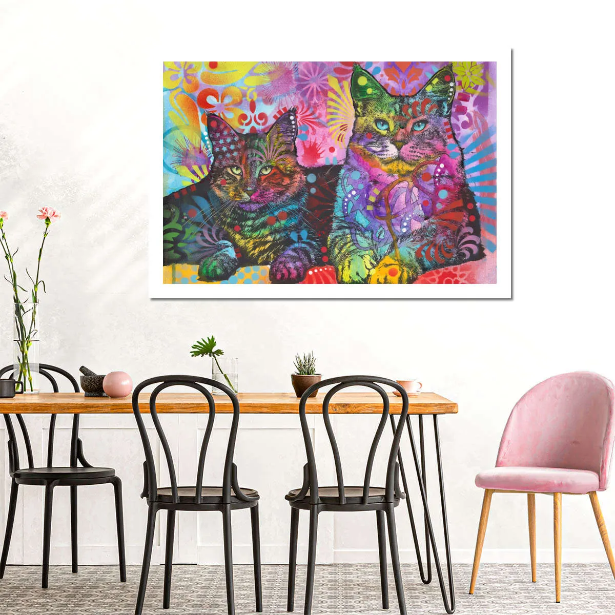 2 Cats Wall Art