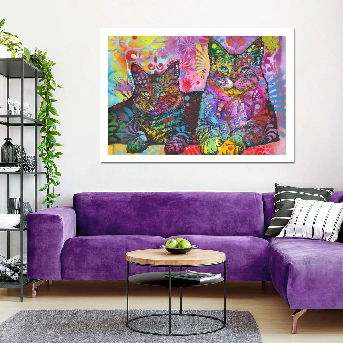 2 Cats Wall Art