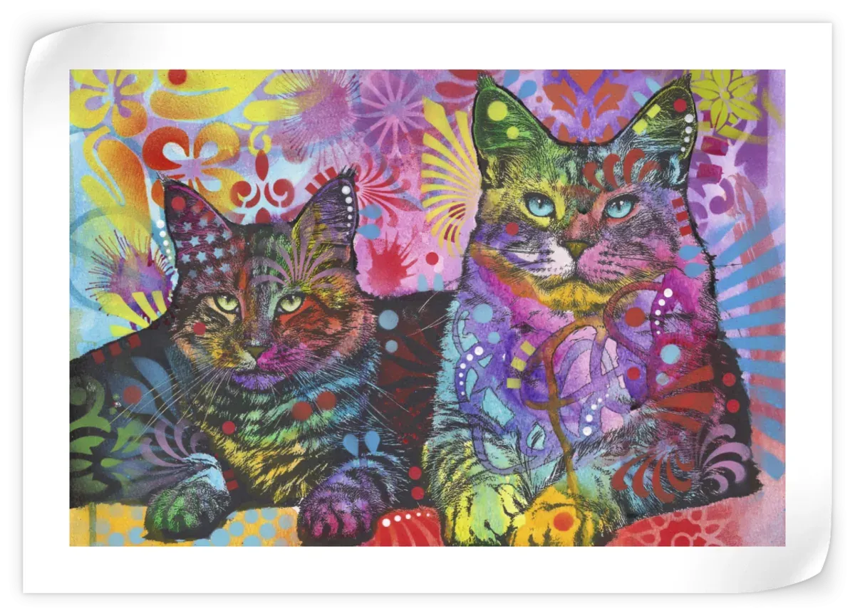 2 Cats Wall Art