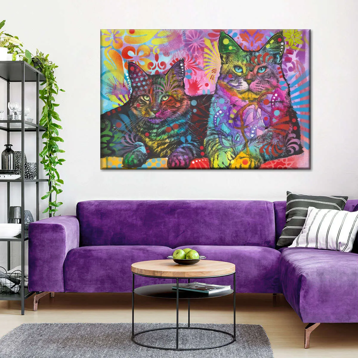 2 Cats Wall Art