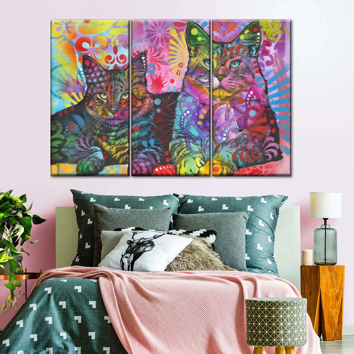 2 Cats Wall Art