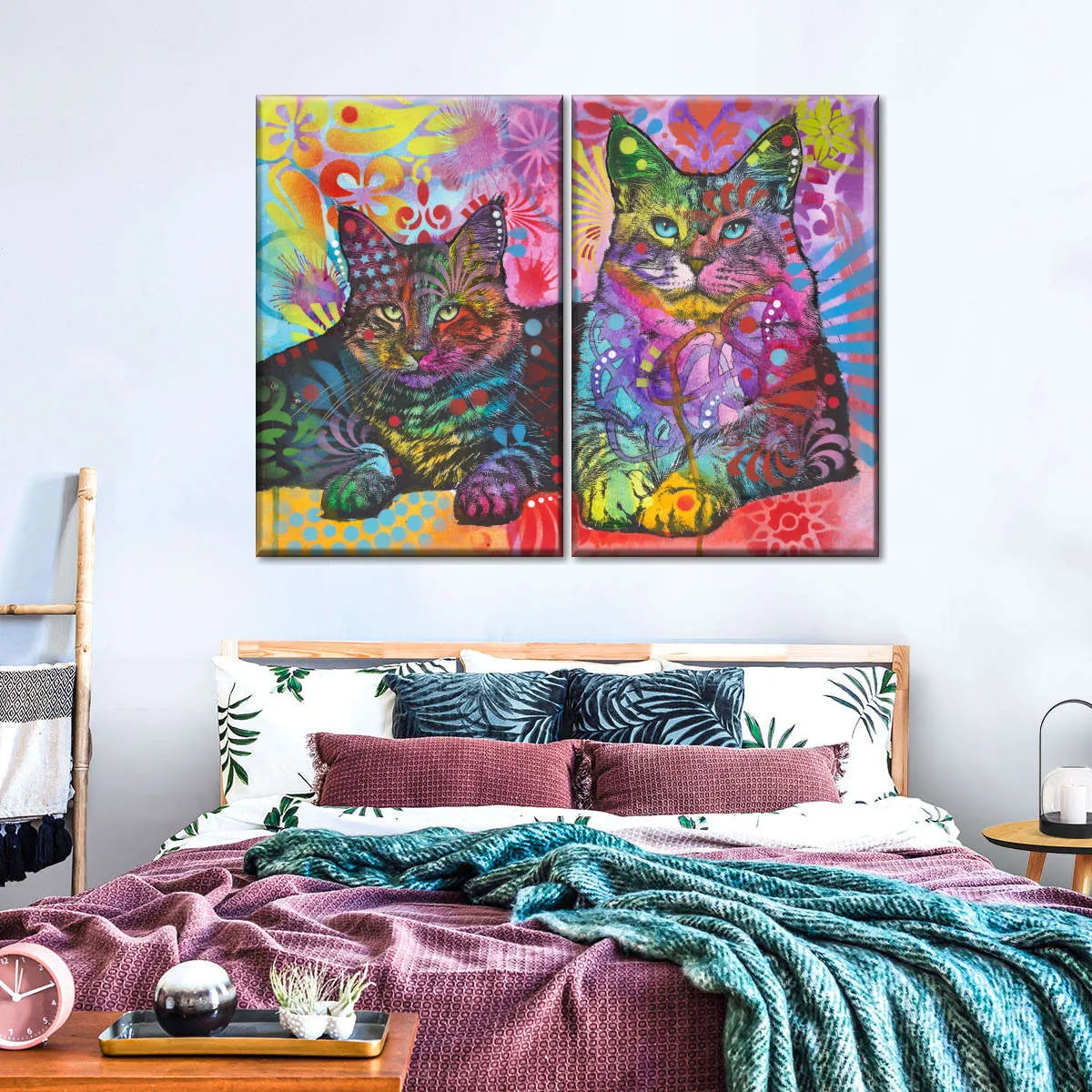 2 Cats Wall Art