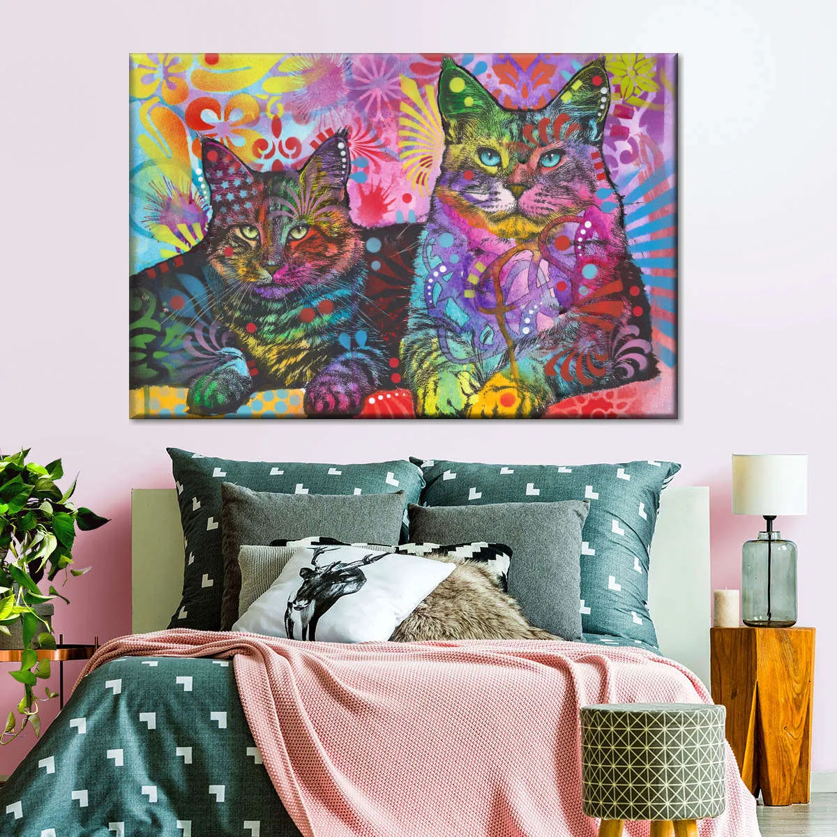 2 Cats Wall Art