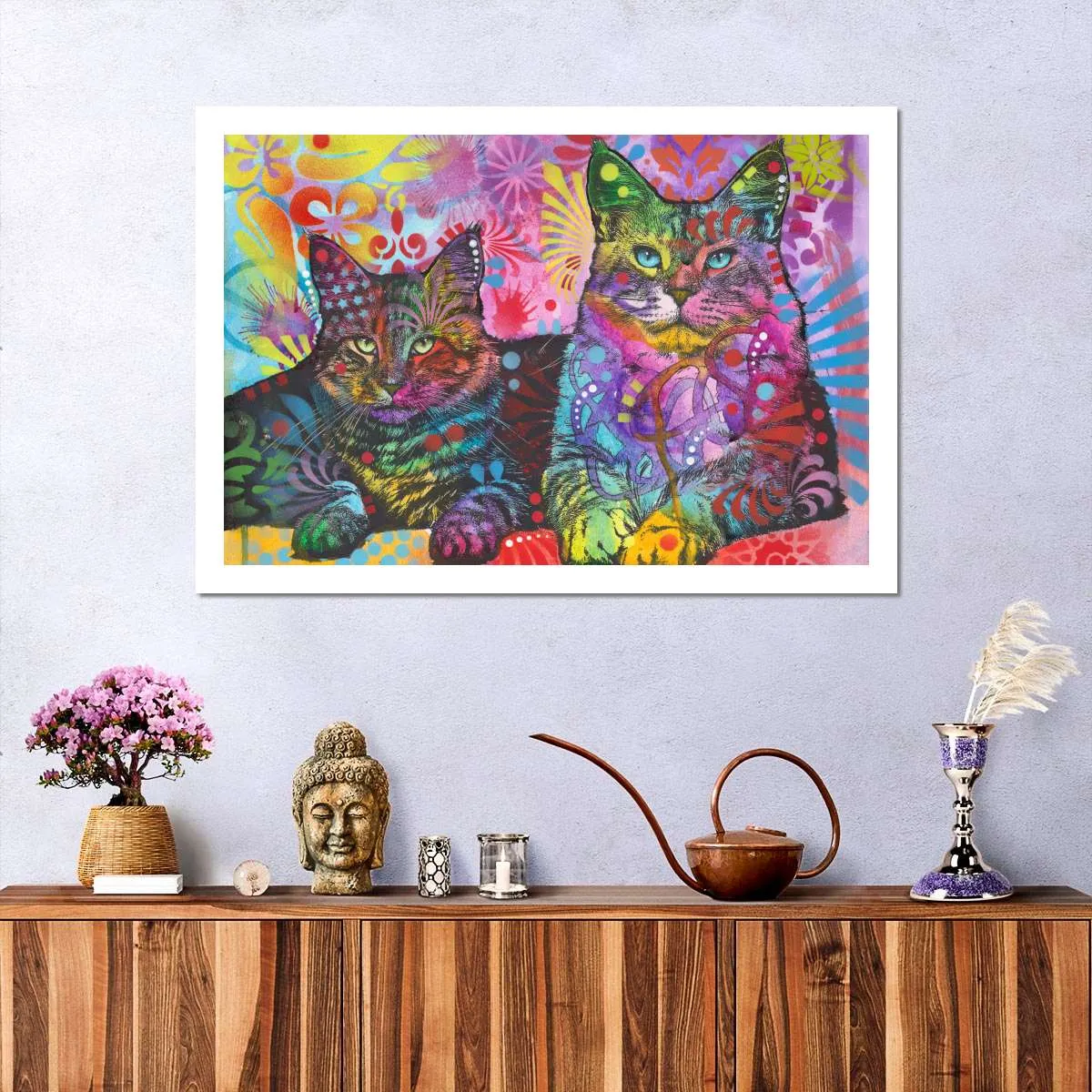 2 Cats Wall Art