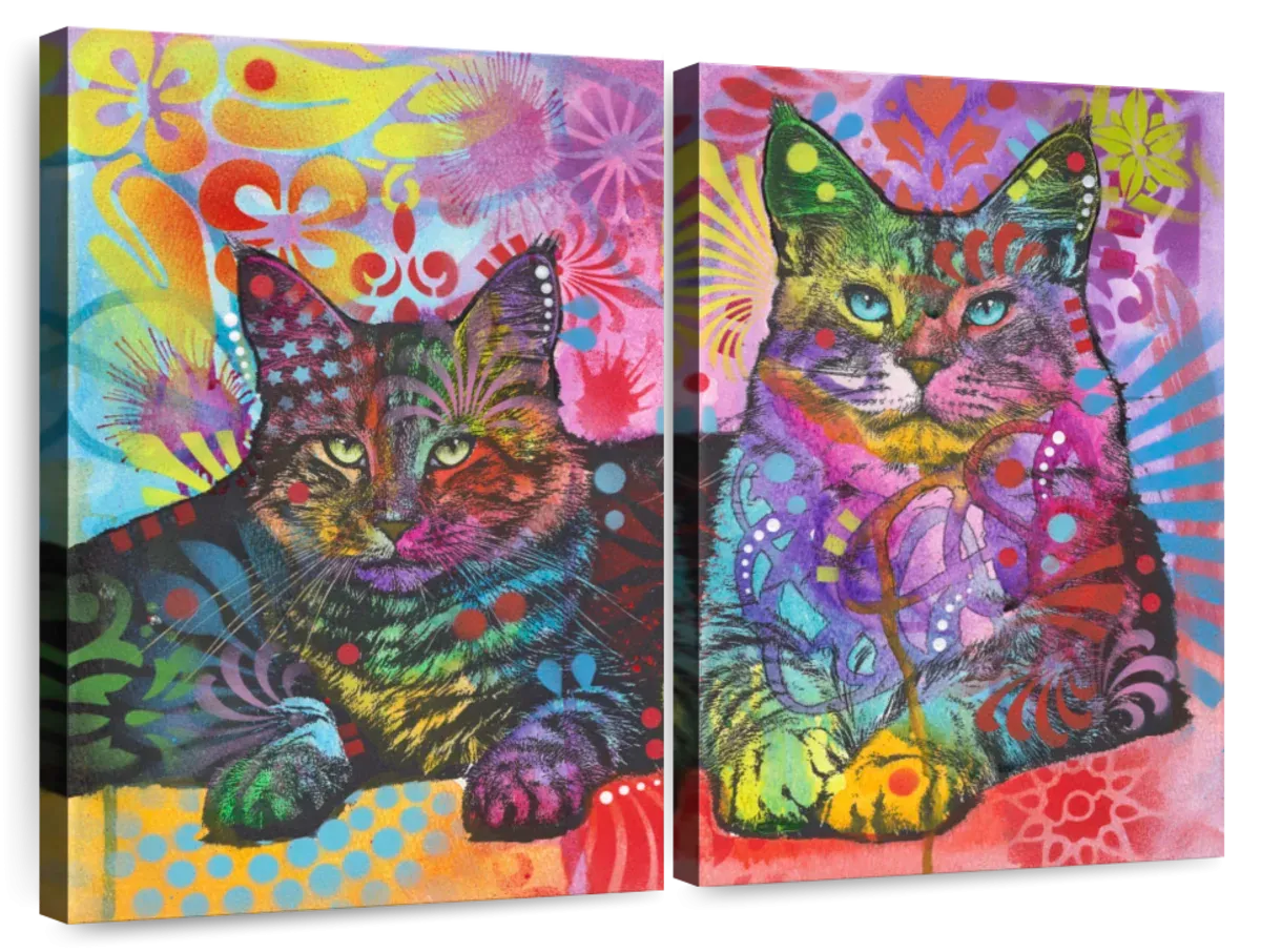 2 Cats Wall Art