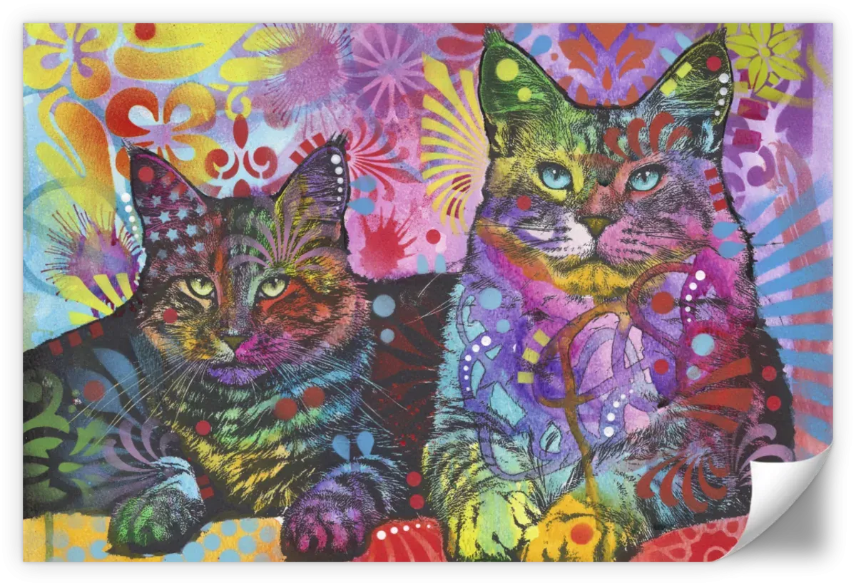 2 Cats Wall Art