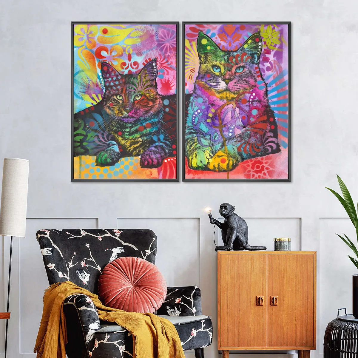 2 Cats Wall Art