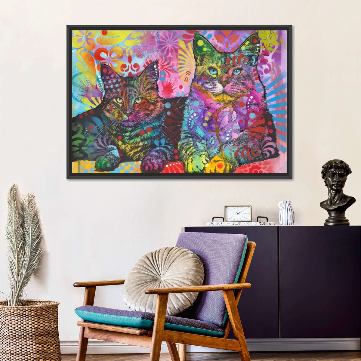 2 Cats Wall Art