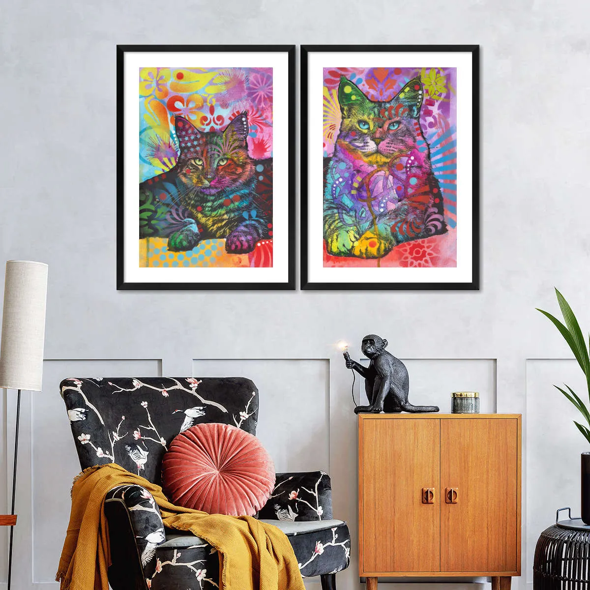 2 Cats Wall Art