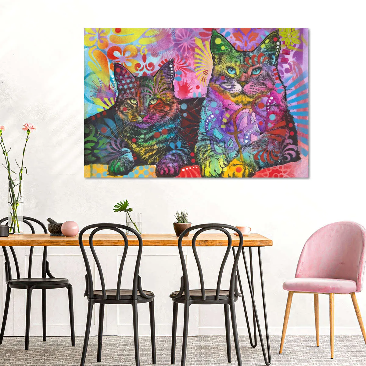 2 Cats Wall Art