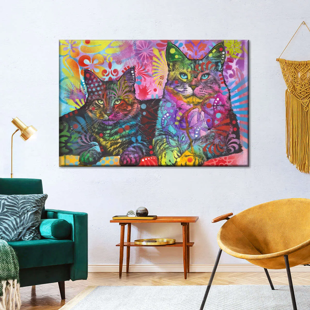 2 Cats Wall Art