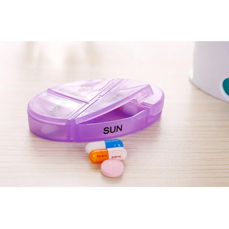 2-Pack: Weekly Pill Organizer 4 Times-A-Day