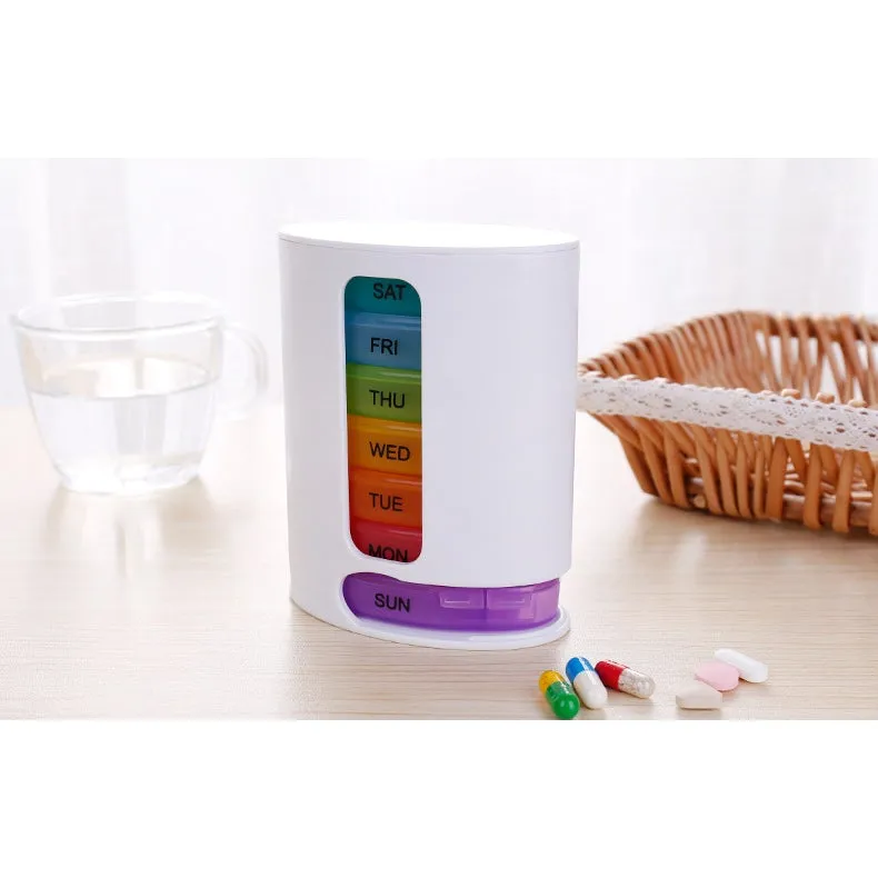 2-Pack: Weekly Pill Organizer 4 Times-A-Day