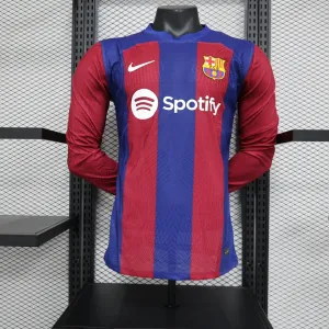 23/24 Players Long Sleeve Barcelona Home S-XXL