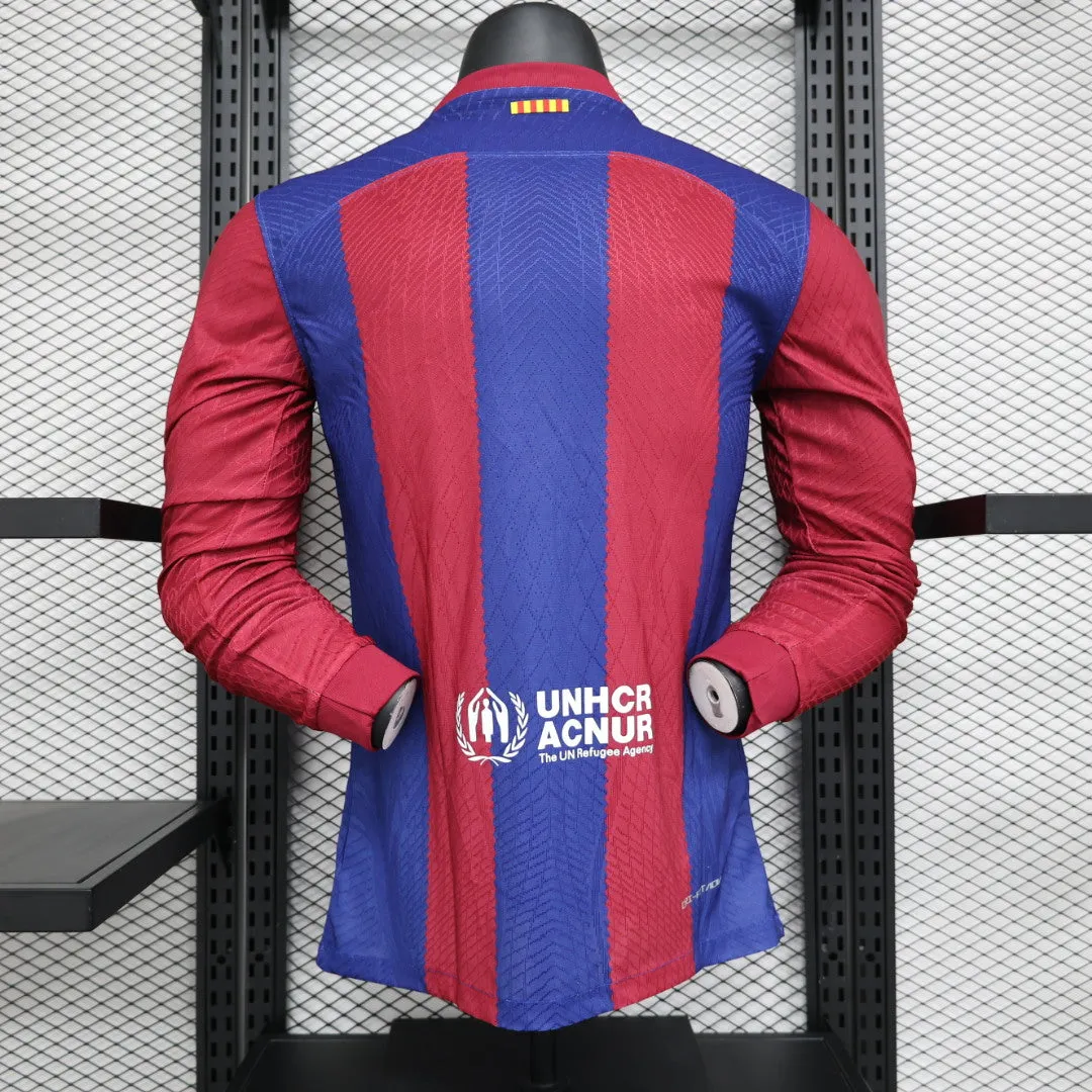 23/24 Players Long Sleeve Barcelona Home S-XXL