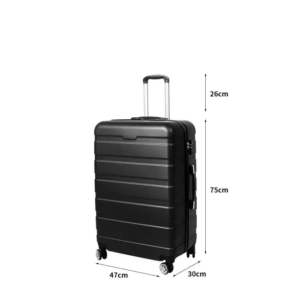 28" Luggage Case Suitcase - Black