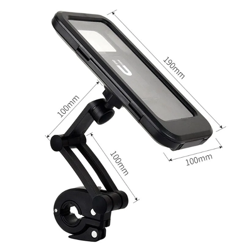 3pcs Bicycle Motorcycle Phone Holder Waterproof Case Bike Phone Bag