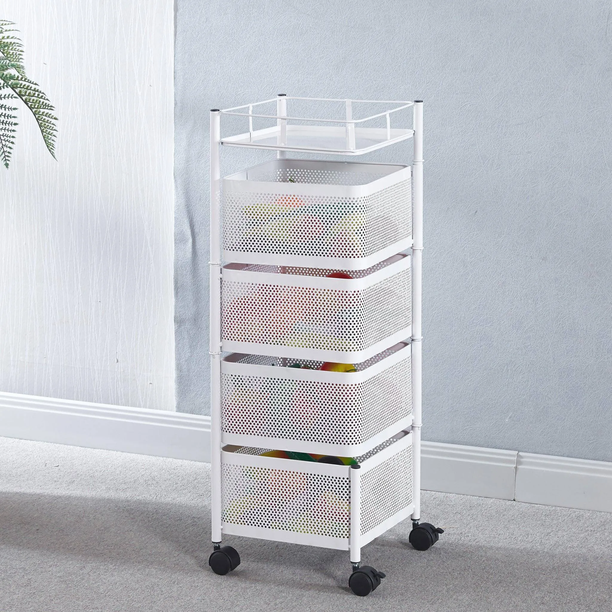 4 Tier Cubic Storage Cart - SF-106