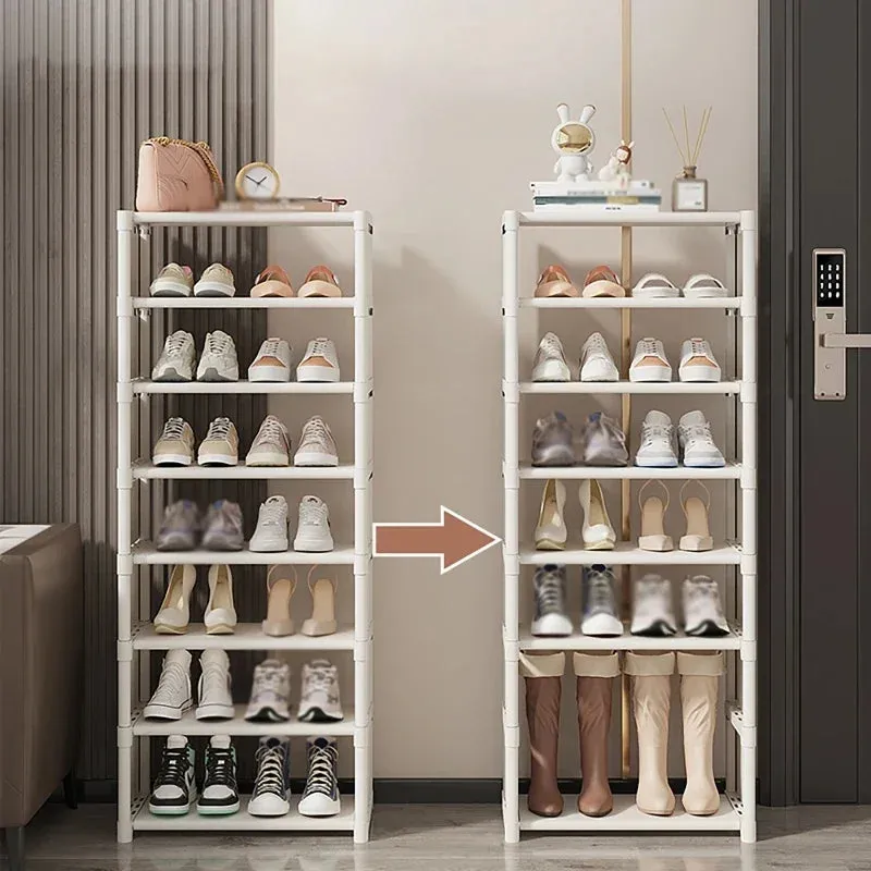 5 to 7-Layer Space-Saving Shoe Cabinet Shoe Organizer