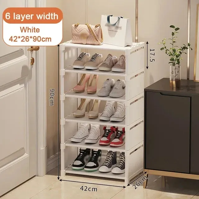 5 to 7-Layer Space-Saving Shoe Cabinet Shoe Organizer