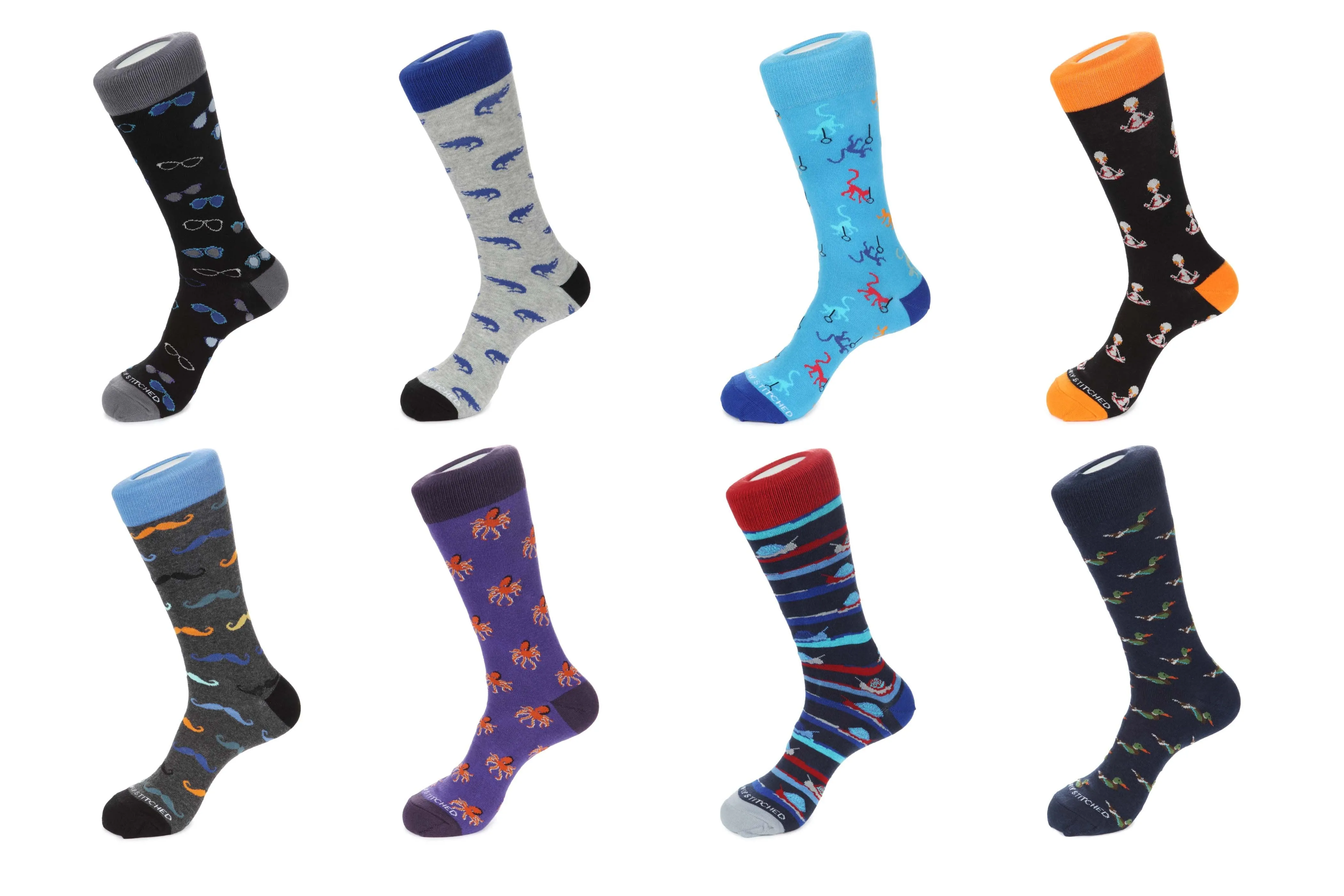 8 Pair Combo Pack Socks