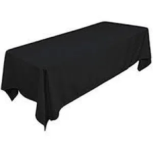 90x156 Black Polyester Rectangle