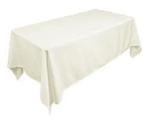 90x156 Ivory Polyester Rectangle