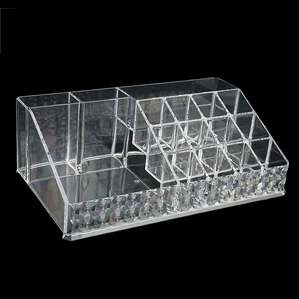 Acrylic Cosmetic Makeup Organizer Storage Box - White