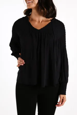 Ada Long Sleeve Top Black