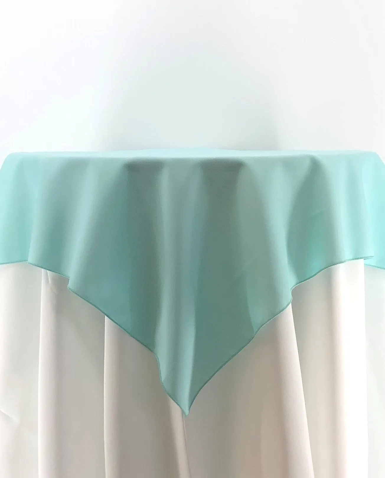 Aqua Polyester Tablecloth