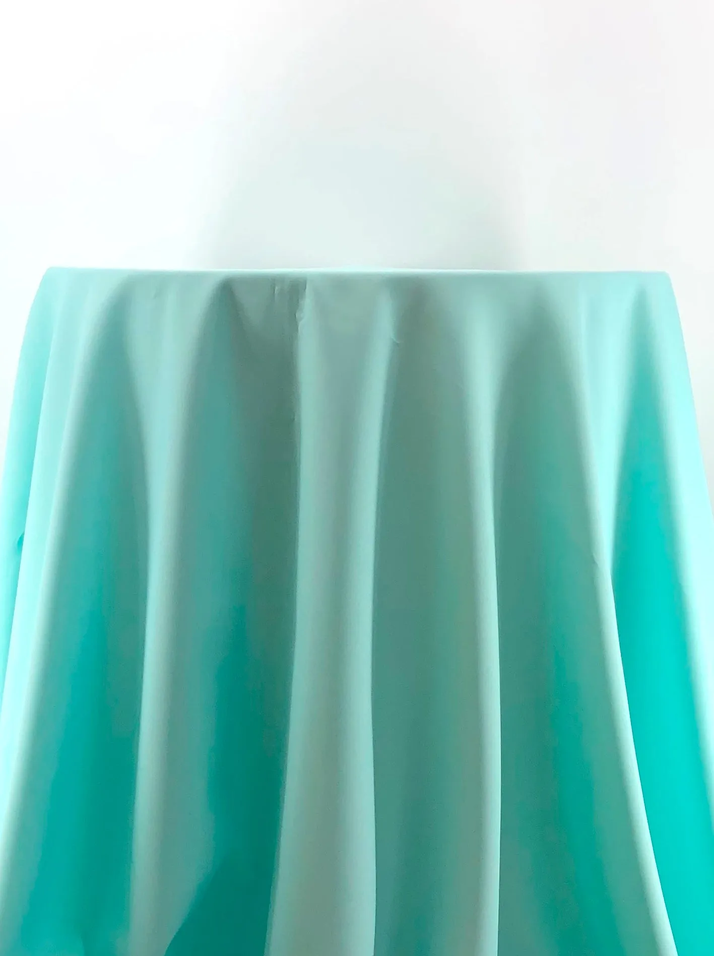 Aqua Polyester Tablecloth