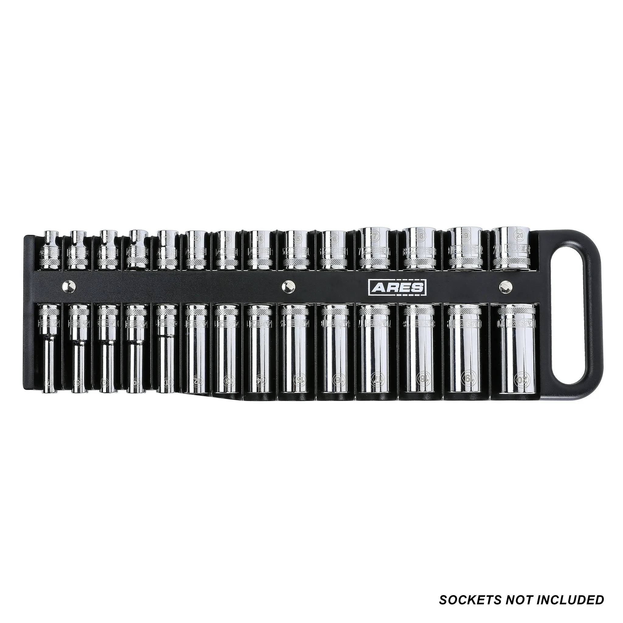 ARES 60163 - 3-Piece Black Magnetic Socket Holder Set