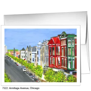 Armitage Avenue, Chicago, Greeting Card (7522)