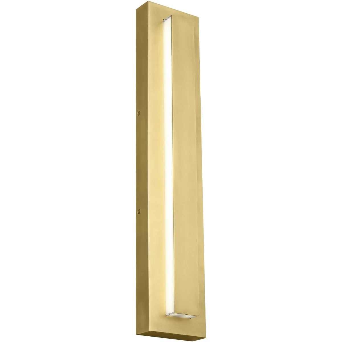 Aspen 26 In. LED Outdoor Wall Sconce Natural Brass Finish