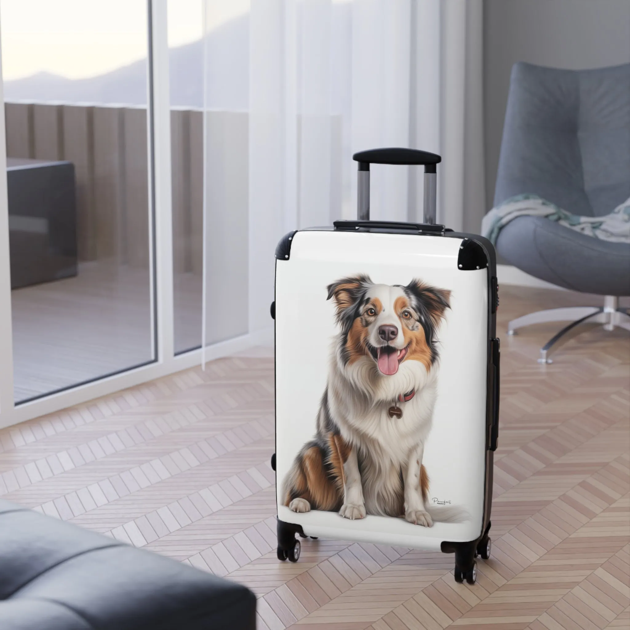 Australian Shepherd Suitcase