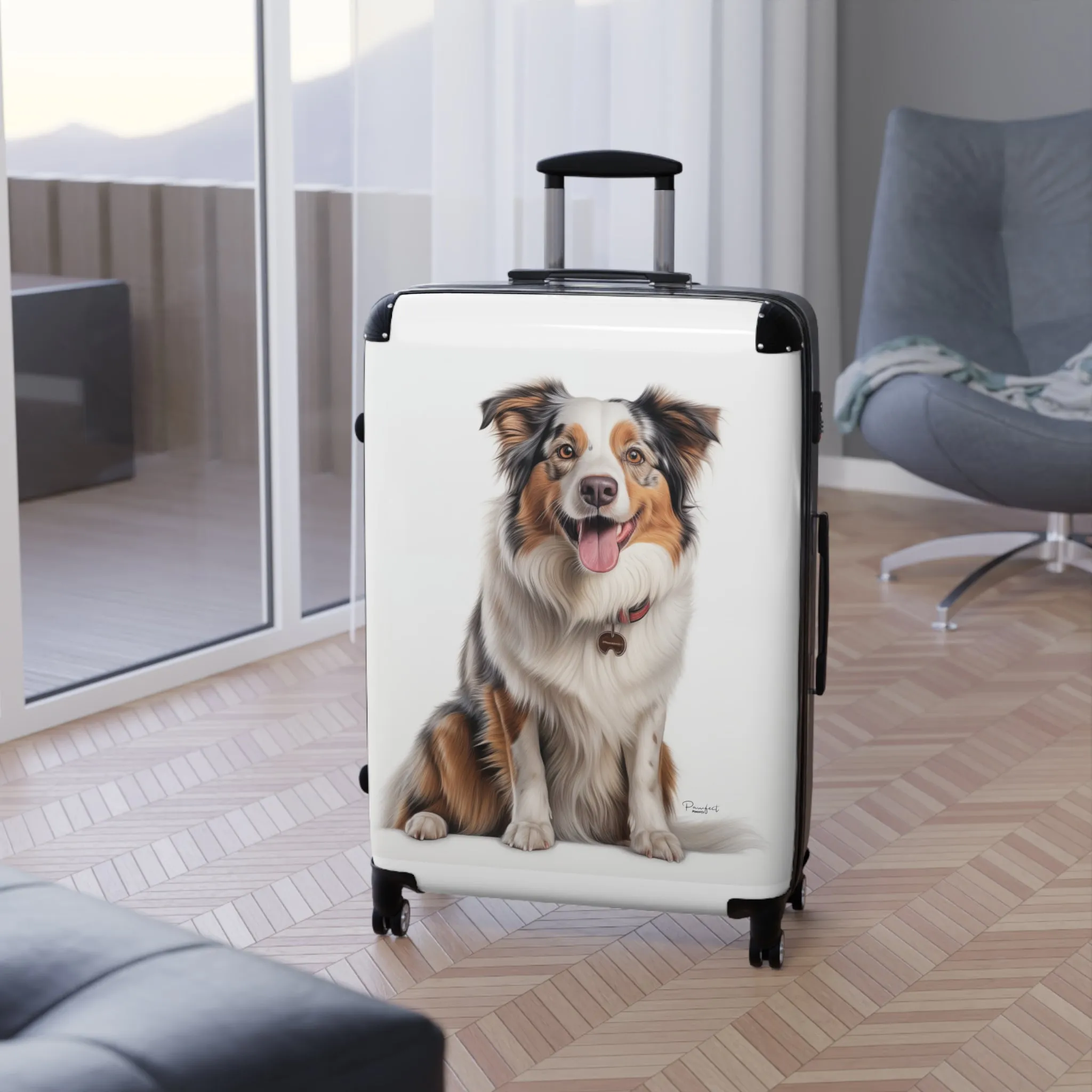 Australian Shepherd Suitcase