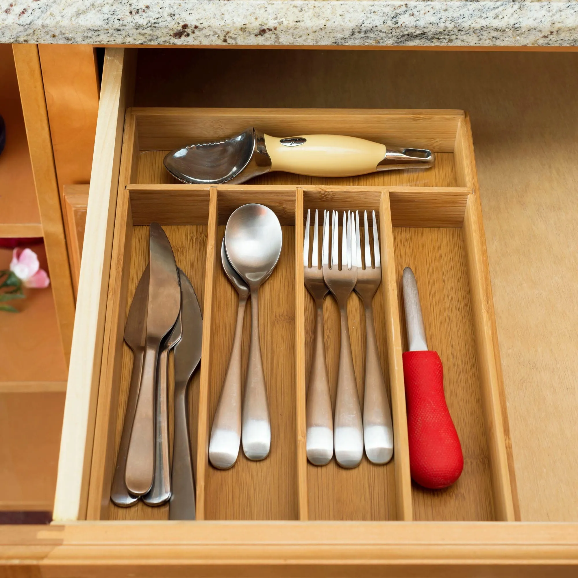 Bamboo Cutlery Tray